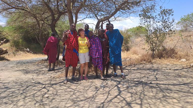 Masai ratnici u Masai Lodge-u